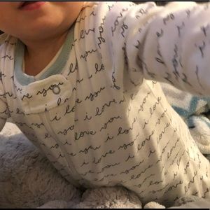 Cloud Island ‘I Love You’ 6-9M long Sleeve Footsie